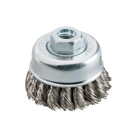 METABO Wire Wheel 2 3/4" x M14 ST. STEEL KNOT BRUSH 623801000